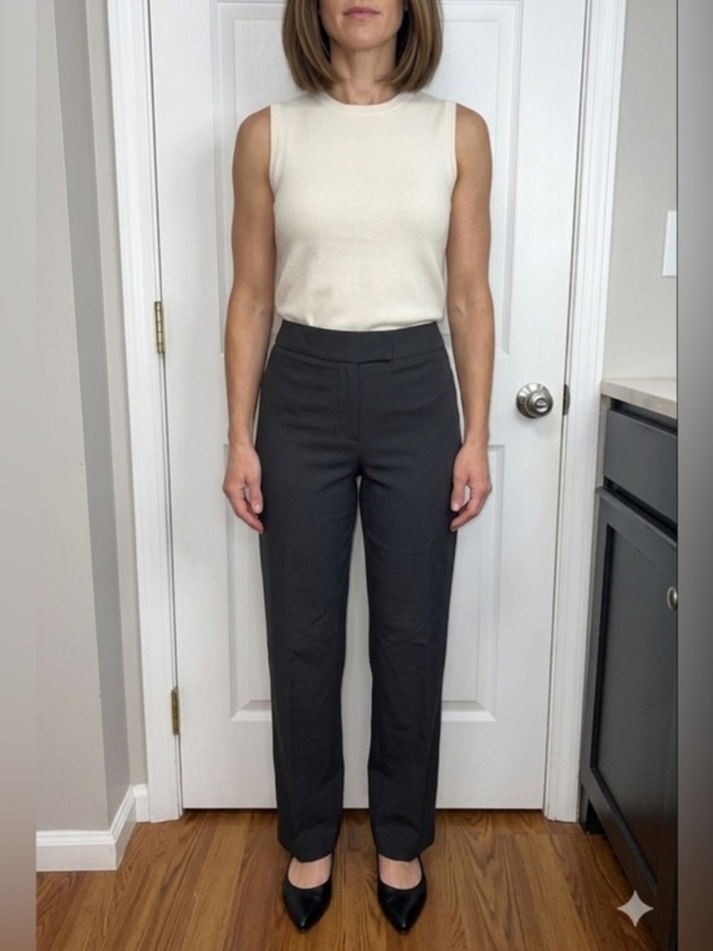 NWT Covington Women’s 10 Black Onyx Essentials Slim Ankle Trouser Dress Pants M